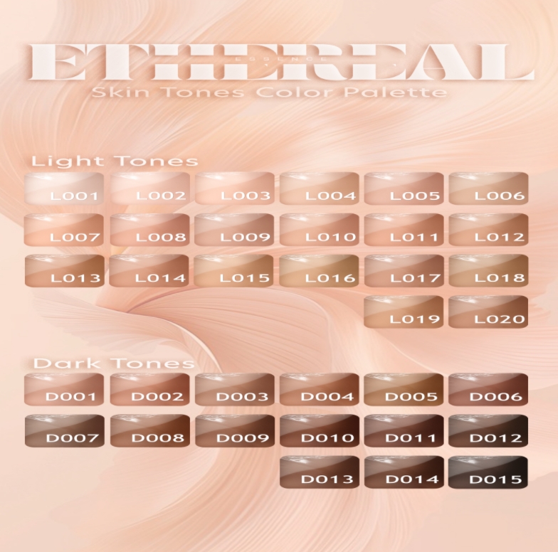 Ethereal Skin Tones Color Palette